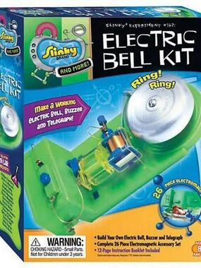 Electric Bell Buzzer Telegraph Kit - Slinky Experiment #167 Scientific Explorer